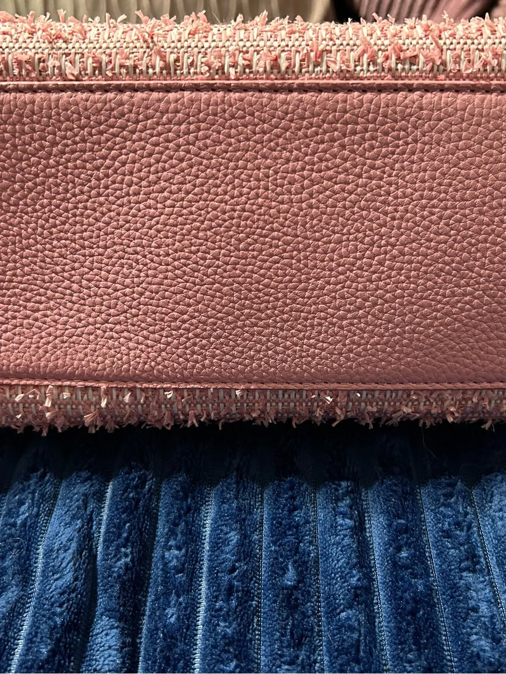 Kate Spade Pink Textured Shoulder Bag with Tassel